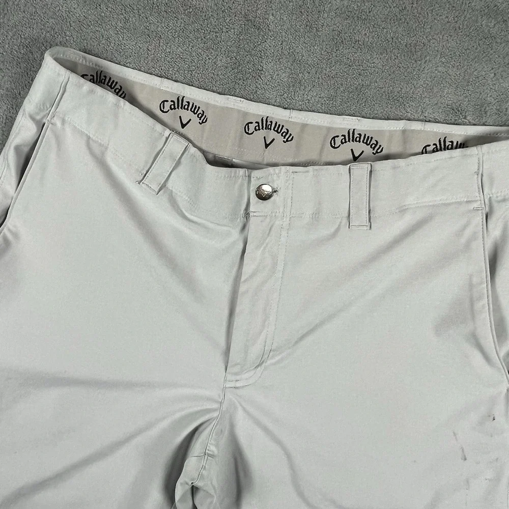 Callaway Men's Golf Shorts Performance Stretch Comfort Waist Gray Sz 36 See Pics